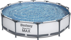 BASEN OGRODOWY STELAŻOWY Z POMPA Bestway 305 x 76 ZESTAW Z POKRYWA MAX 22w1