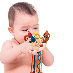 Zabawka Sensoryczna Ośmiornica Pop It MONTESSORI Gryzak dla NIEMOWLĄT MIŚ