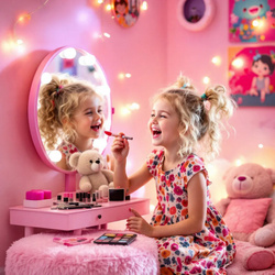 KUFEREK ZESTAW BOOK DO MAKIJAŻU I PAZNOKCI NA PREZENT KOSMETYKI DLA DZIECKA