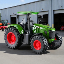 TRAKTOR CIĄGNIK ZABAWKA DLA DZIECI CHŁOPCA ZIELONY ROLNICZY GUMOWE KOŁA HAK