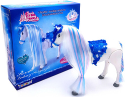 Duży CHODZĄCY KOŃ KONIK KUCYK dla LALKI LALEK DŹW.