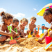 ZABAWKI DO PIASKU NA PLAŻĘ PIASKOWNICY ZESTAW DLA DZIECI ŁOPATKA KONEWKA 9e