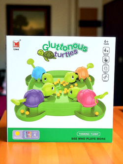 GRA GŁODNE ŻÓŁWIE HUNGRY TURTLE Z KULKAMI KULKI NA PREZENT DLA DZIECI +6