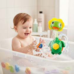 PRYSZNIC FONTANNA ŻÓŁW ŻÓŁWIK ZABAWKA RYBKA WODNA DO KĄPIELI WANNY WODY