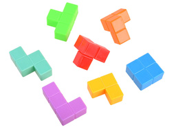 Kostka IQ Tetris 3D KLOCKI UKŁADANKA ZABAWKA gra Magiczna kolorowa