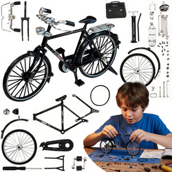 Metalowy Model Roweru Do Samodzielnego Złożenia Zestaw DIY Rower Retro