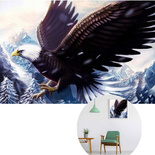 HAFT DIAMENTOWY MOZAIKA 5D „ORZEŁ” ZESTAW DIAMOND PAINTING 40×30 CM