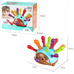 JEŻYK ZABAWKA SORTER UKŁADANKA EDUKACYJNA NAUKA