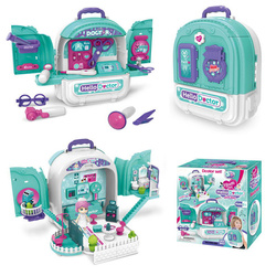 LEKARZ dla lalek MAŁY DOKTOR zestaw lekarski do zabawy plecak DOMEK z LALKA