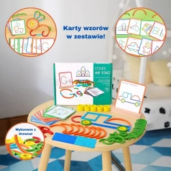 UKŁADANKA MONTESSORI DREWNIANE PUZZLE KREATYWNE DLA DZIECI NA PREZENT
