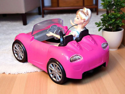 AUTO RÓŻOWY KABRIOLET SAMOCHÓD ZABAWKA DLA LALEK LALKI BEAUTY ZESTAW +LALKA
