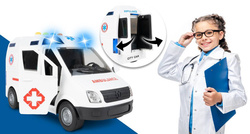 KARETKA AMBULANS AUTO NA BATERIE ŚWIATŁO DŹWIĘK