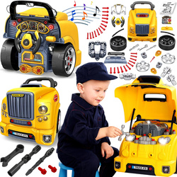 SILNIK CIĘŻARÓWKI AUTOBUS DO NAUKI SKRĘCANIA ZABAWKA AUTO MECHANIK WARSZTAT