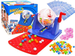 RODZINNA EDUKACYJNA TOWARZYSKA GRA LICZBOWA BINGO MASZYNA LOSUJĄCA LOTERIA