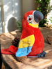 GADAJĄCA PAPUGA ARA ZABAWKA PLUSZOWA MÓWI POWTARZA INTERAKTYWNA MASKOTKA