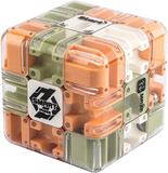 KOSTKA dla dzieci Z LABIRYNTEM I METALOWA KULKA GRA LOGICZNA CUBE MAZE 3D