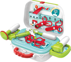 MAŁY LEKARZ ZESTAW LEKARSKI DOKTORA ZABAWKA W KUFERKU ZABAWA W LEKARZA