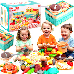 KUCHNIA ZESTAW PIKNIKOWY Z PRODUKTAMI DO GOTOWANIA ZESTAW KOSZYK DLA DZIECI