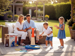 GRA SPORTOWA RINGO SERSO RZUCANIE OBRĘCZAMI DO CELU ZABAWKA NA PLAŻE OGROD