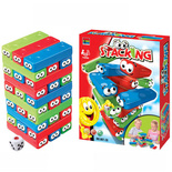 CHWIEJĄCA SIĘ WIEŻA RODZINNA GRA TOWARZYSKA Z OCZAMI I KOSTKĄ KLOCKI BLOKI