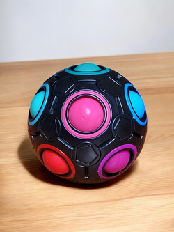 KOSTKA CUBE MAGIC BALL KULA UKŁADANKA ZABAWKA PREZENT NA STRES DLA DZIECI