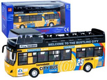 Metalowy AUTOBUS piętrus otwierane drzwi ZA2094 ZO
