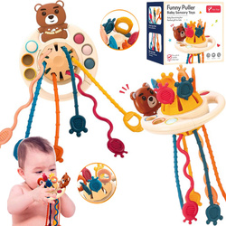 Zabawka Sensoryczna Ośmiornica Pop It MONTESSORI Gryzak dla NIEMOWLĄT MIŚ