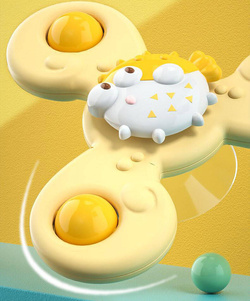 GRZECHOTKI OŚMIORNICA RYBKI DO KĄPIELI WIRUJĄCE WIATRAKI Z PRZYSSAWKĄ 3 szt