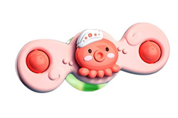 GRZECHOTKI OŚMIORNICA RYBKI DO KĄPIELI WIRUJĄCE WIATRAKI Z PRZYSSAWKĄ 3 szt