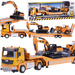 Tir Laweta Koparka i Spychacz Zestaw z dźwiękiem Małego Budowlańca ZA5008