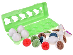 Jajka dopasuj kształt dinozaury układanka ZA4665