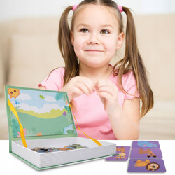 UKŁADANKA MAGNETYCZNA KLOCKI MAGNETYCZNE PUZZLE ZWIERZĘTA MONTESSORI
