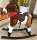 KOŃ NA BIEGUNACH Duży BUJANY KONIK rży merda 74cm