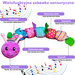 MUZYCZNA GĄSIENICA ZABAWKA SENSORYCZNA DLA NIEMOWLĄT DZWONEK I GRYZAK