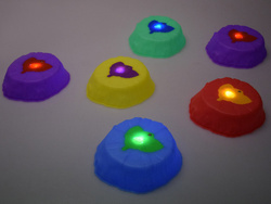 Świecąca ścieżka sensoryczna - kamienie do treningu równowagi 6 szt. SP0828