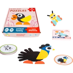 MOZAIKA UKŁADANKA ZWIERZĘTA ZABAWKA PUZZLE MONTESSORI DLA DZIECI NA PREZENT