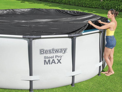 POKRYWA NA BASEN BESTWAY STELAŻOWY POKROWIEC ochronna 305 OSŁONA PVC 58036