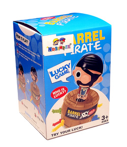 SZALONY PIRAT UKŁUJ PIRATA GRA PIRACKA BECZKA Z MIECZAMI NA PREZENT ZABAWKA