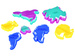 Edukacyjny zestaw masa plastyczna kontynenty MAPA ŚWIATA foremki ZA4650