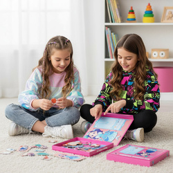 UKŁADANKA MAGNETYCZNA PUZZLE KREATYWNE UBIERANIE DZIEWCZYNKI UBIERANKA