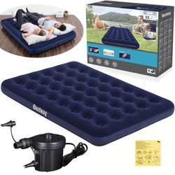 MATERAC DMUCHANY ŁÓŻKO DO SPANIA BESTWAY 67287 ZESTAW Z POMPKĄ 230V 191x137