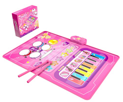 MATA MUZYCZNA PIANINKO I PERKUSJA Z 2 PAŁECZKAMI ZABAWKA DO GRY DLA DZIECI