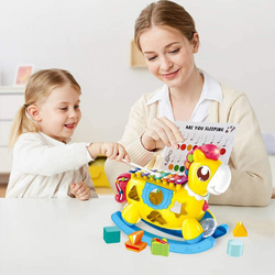 KONIK INTERAKTYWNY SORTER CYMBAŁKI ŚWIATŁO DŹWIĘK