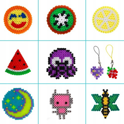 KORALIKI DO PRASOWANIA SZABLONY IRON BEADS 5000 ELEMENTÓW DO BRANSOLETEK