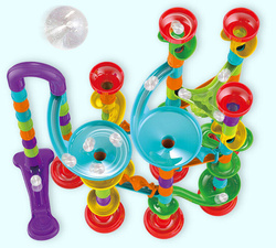 TOR kulkowy KULODROM wyścig DLA KULEK Marble ZESTAW KULKI WYRZUTNIA 113 el.