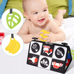 MATA ZABAWKA SENSORYCZNA SKŁADANA LUSTERKO DLA DZIECI NIEMOWLĄT KONTRASTOWA