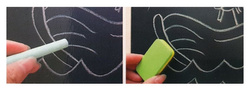 TABLICA DLA DZIECI MAGNETYCZNA KREDOWA 3w1 UKŁADANKA DREWNIANA PUZZLE FARMA