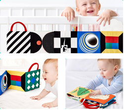 SENSORYCZNA KSIAZECZKA MIEKKA KSIAZKA Z OBRAZKAMI DLA NIEMOWLAT DZIECI