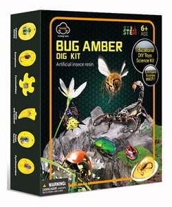 ZESTAW ARCHEOLOGICZNY WYKOPALISKA BURSZTYNÓW Z OWADAMI SKAMIENIAŁOŚCI