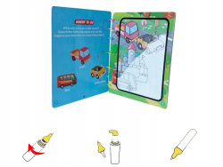 MATA KSIĄŻKA DO RYSOWANIA I MALOWANIA WODĄ POJAZDY AUTO POCIĄG SAMOLOT